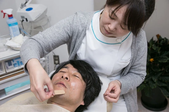 保湿保護材を塗って終了