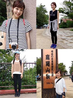 初・山の日を記念して、高尾山で山ガールをキャッチ!