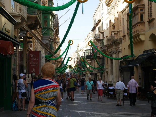 街全体が世界遺産に指定されている首都ヴァレッタ