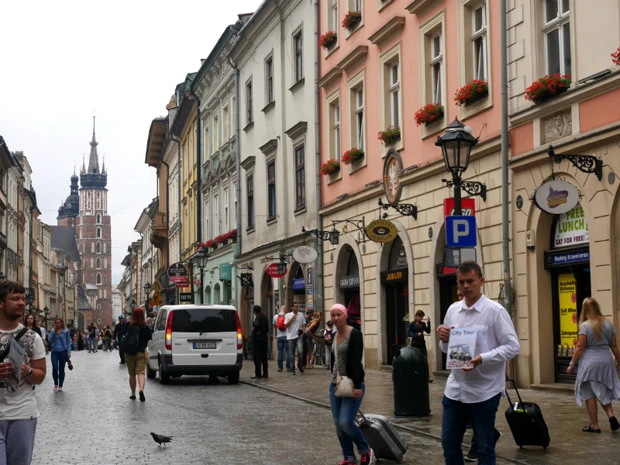 クラクフ旧市街の街中