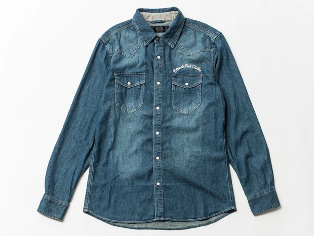 J 刺繍デニムシャツ