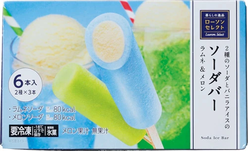 ソーダバー ラムネ&メロン 60ml×6本 268円