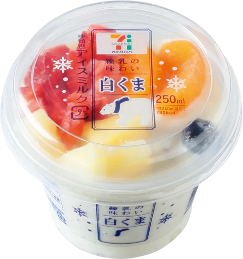 練乳の味わい白くま 300円