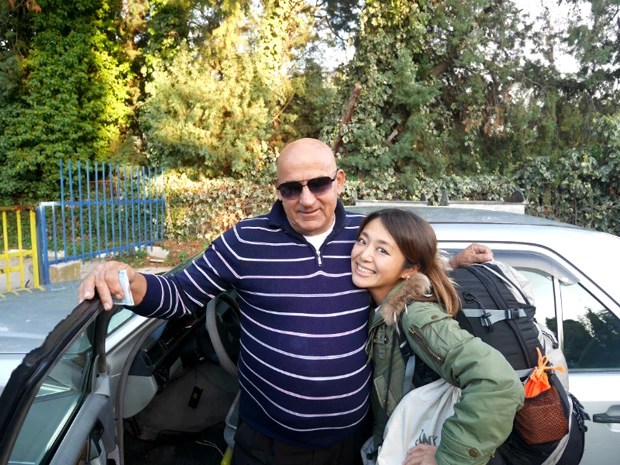 タクシーのおじちゃん。バスとタクシーを乗り継いでお隣の国モンテネグロに移動