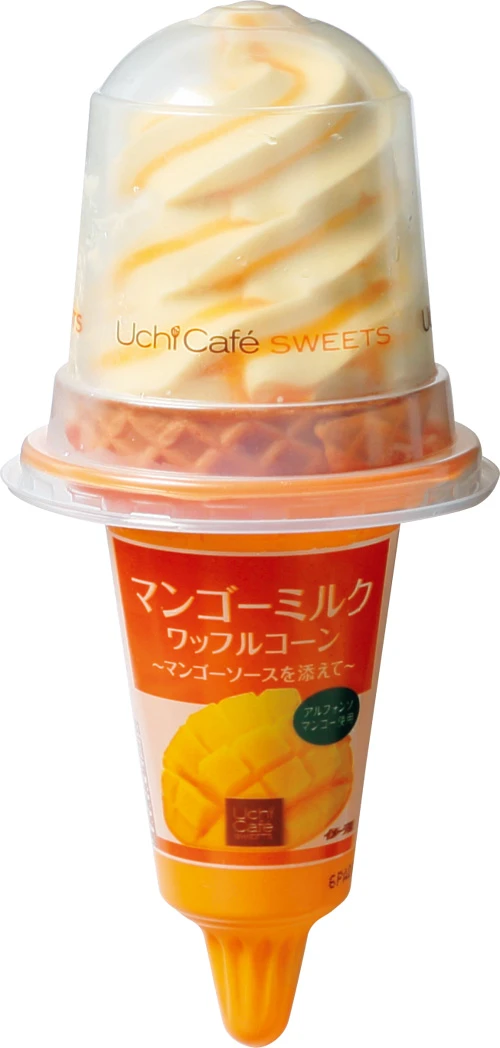 マンゴーミルクワッフルコーン~マンゴーソースを添えて~ 248円