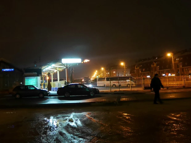 セルビア人が住む「スルプスカ共和国」側のバスターミナル