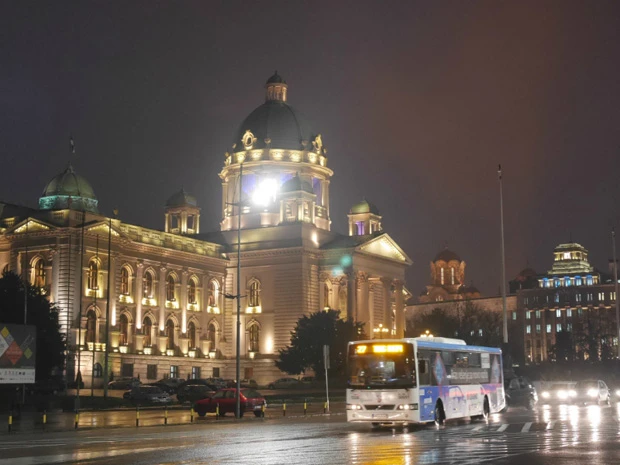 セルビアの首都・ベオグラードの夜景
