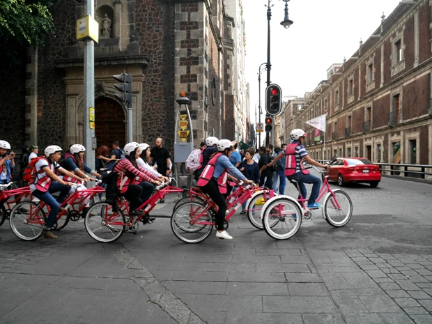メキシコシティーのチャリ人口は高いのに、チャリダーは自転車に乗っていなかった