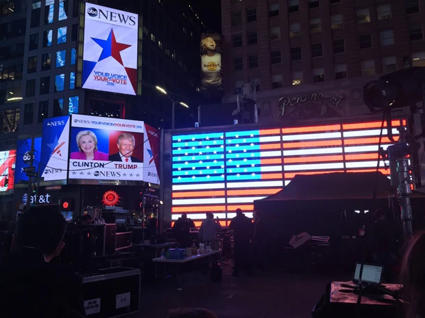  タイムズスクエア前（友人提供画像）