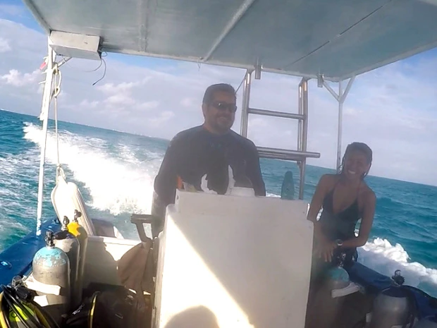  憧れのインストラクターさん（右）とキャプテン