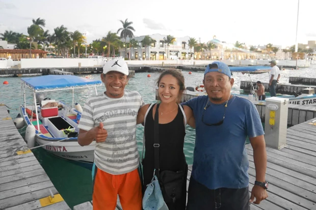 インストラクターとボートキャプテンと私