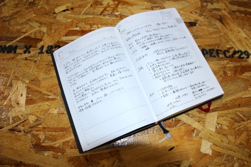 「気持ちに整理がつかない」と恋心を綴ったページの隣には、なぜかイスラム教についてのメモが。様々なことが書かれ、何があるのか分からないのが手帳だ