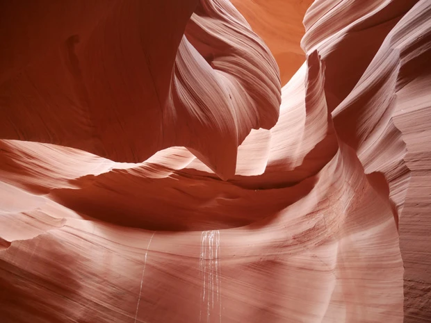 自然の色のアンテロープ。そのままでもクリーミーなマーブルがかなりキレイ