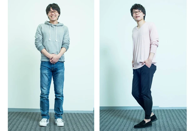  左がビフォア、右がコーディネート後。子供っぽかった印象がグッと大人っぽく見違えた（コーディネートの詳細は次ページで）