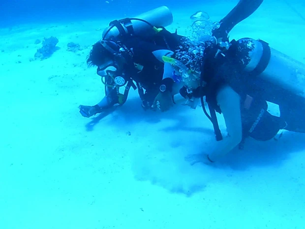 常にインストラクター頼りで手を引いてもらうマリーシャ