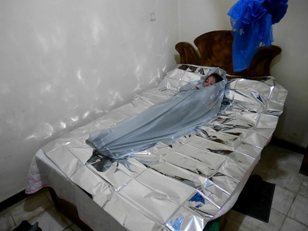 定番スタイルにさらに銀シートをひいてみました。完璧