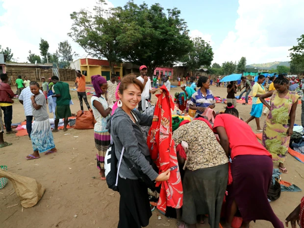 エチオピアのバーゲン会場