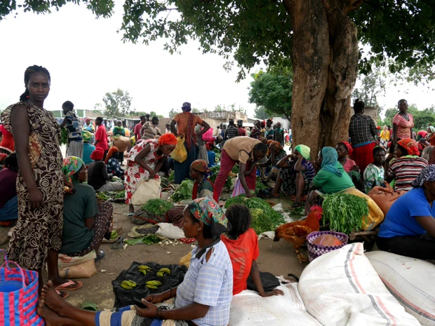 ジンカマーケットの様子