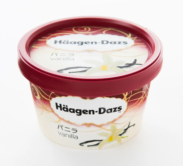 アメリカのアイスブランドで１９８４年に日本で販売を開始。値段は高めだが、その分、味のクオリティは高い