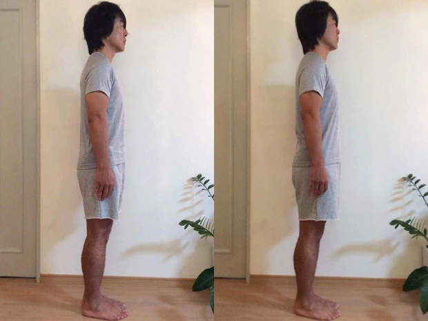 ヒップラインが上がっている