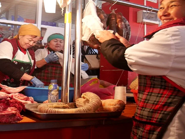 バザールのソーセージ屋さん