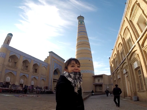 「イスラム・ホジャ・ミナレット」はヒヴァで最も高い45m