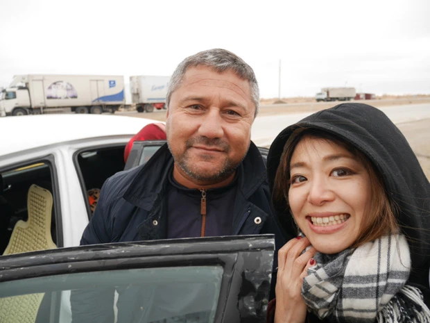 ブハラから6時間運転してくれたシェアタクシー運転手