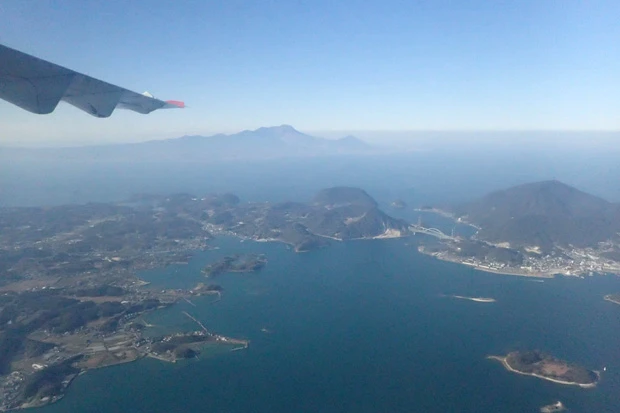 天草~熊本間、有明海に浮かぶ島々が見られるのはわずか10分足らず