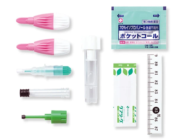 大正製薬の「健康チェッカー」。血糖値やコレステロール、中性脂肪など14項目の数値をチェックできる