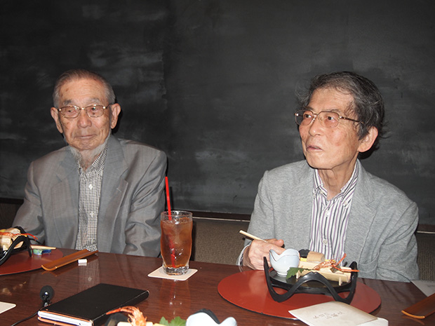 『ガンより怖い薬剤耐性』の共著者であるふたりの専門家、三瀬勝利氏(右)、山内一也氏(左)