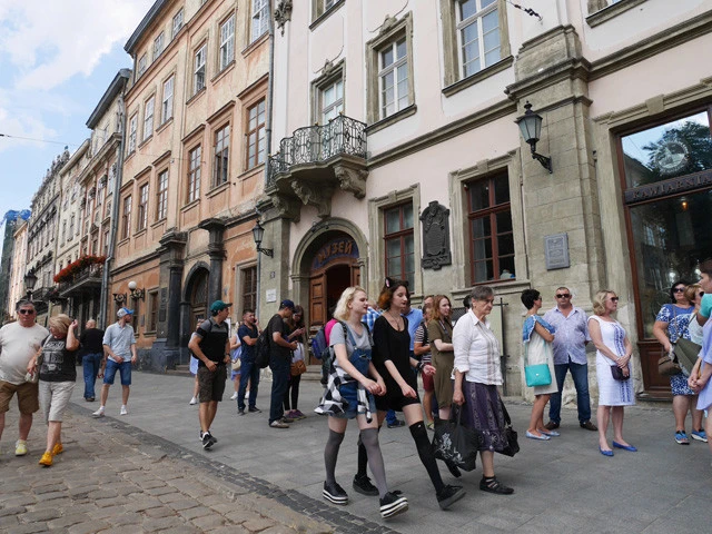 リヴィウの街中