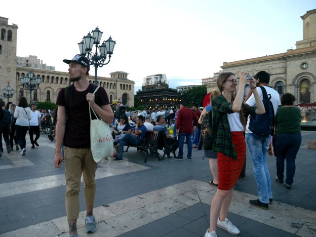 都会的なエレバンの中心地