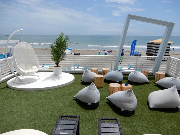 インスタ映えもバッチリのフォトスポットが用意されたVIPルーム