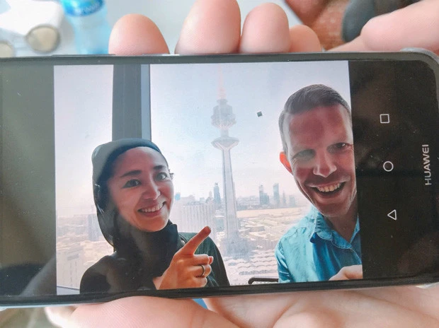 解放タワー。湾岸戦争以前から建築が始まっていたが、1996年の完成時、イラクからのクウェート解放を記念して「解放タワー」と名がついた