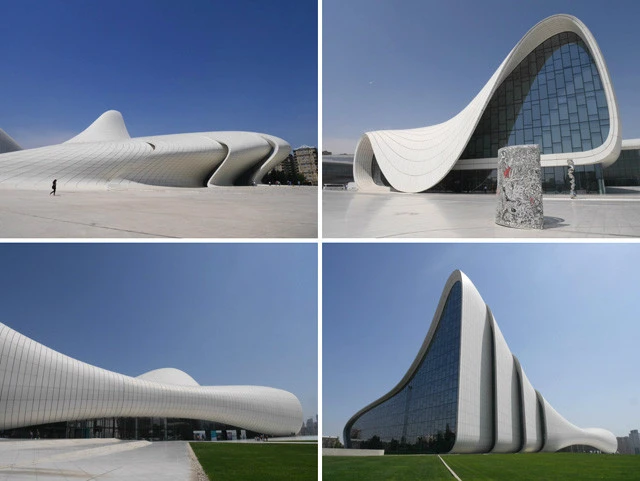 外観は見る角度によって形が異なる