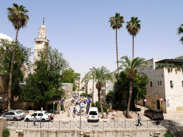 エルサレムの旧市街のリゾート的景色