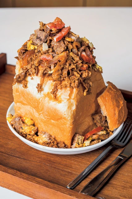 <使用食材>ワッパー(バーガーキング)、牛丼(すき家)、食パン(一斤)