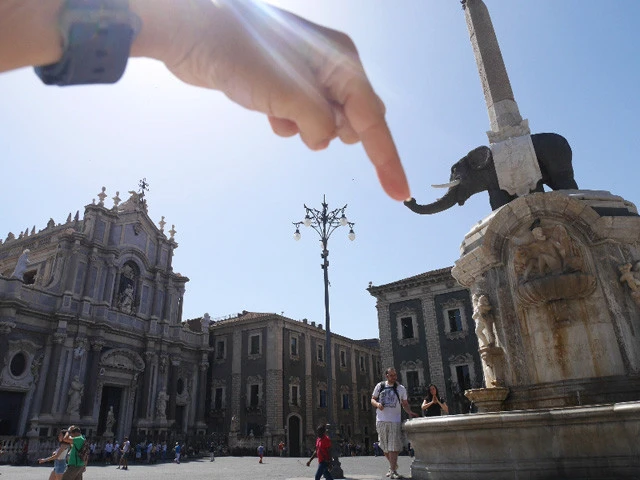 サンタ・アガタ大聖堂と象の像