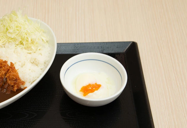 サイドオーダーで温泉たまご　６０円