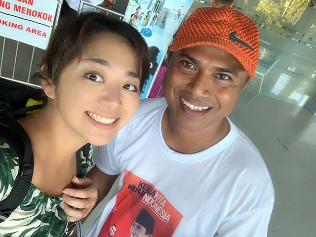 ：日曜日にも関わらず一生懸命マウメレを紹介してくれたアルン、ありがとう！