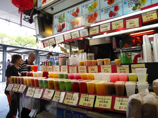 入口で売られているジュース