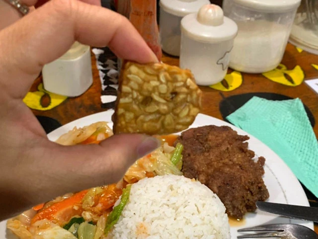 テンペ。大豆を発酵させた“インドネシアの納豆”と言われる食べ物