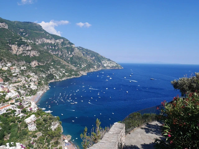 ポジターノの展望台からの絶景