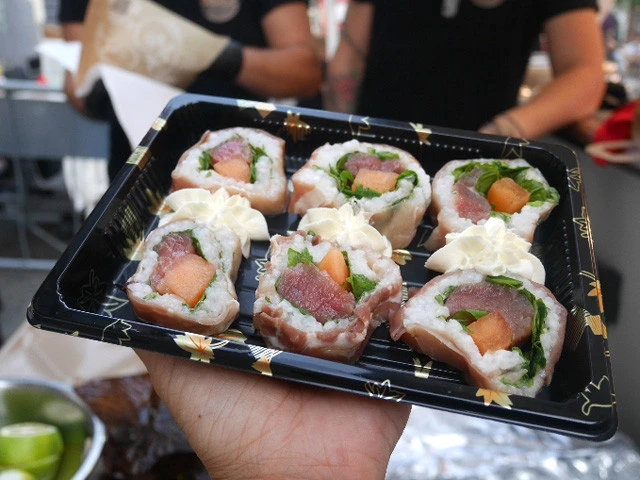 これがもらったお寿司でーす