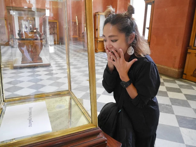 パンフレットに載っているのに展示されてないものもあった。ルパンに盗まれたのかなぁ......