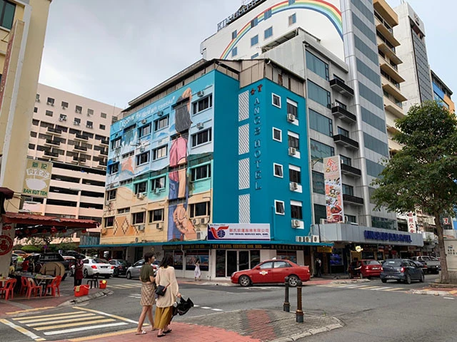 ストリートアートも見られるコタキナバルの街並み