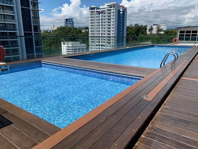 貸切状態のプール