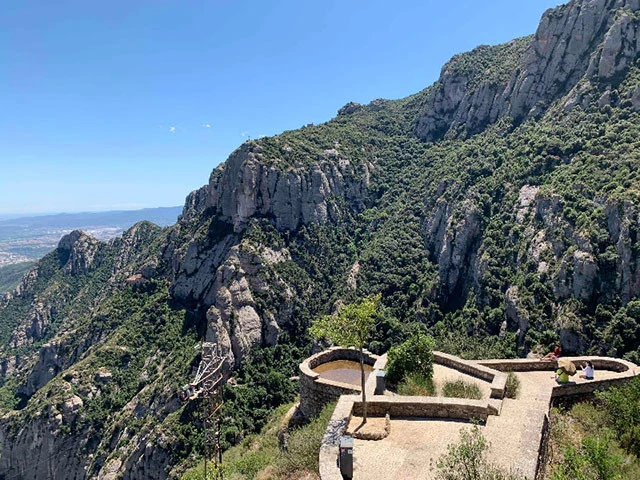 山下の景色は絶景！ 空気が美味しい！