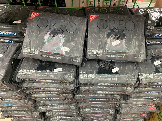 お菓子にもなっている。ゲーム・オブ・スローンズ・オレオ