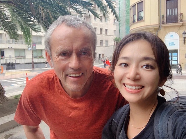 人生初のバスク人と対面！　ガイドが上手なタクシー運転手さんです